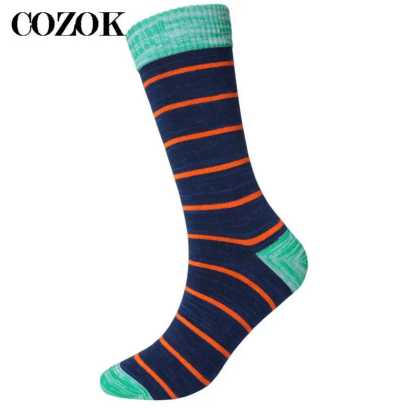 10pieces=5pairs Men Socks Big Large Size 46,47,48 Autumn Winter Thick Odor-proof Male Socks Casual Stripe Middle Long Tube Socks