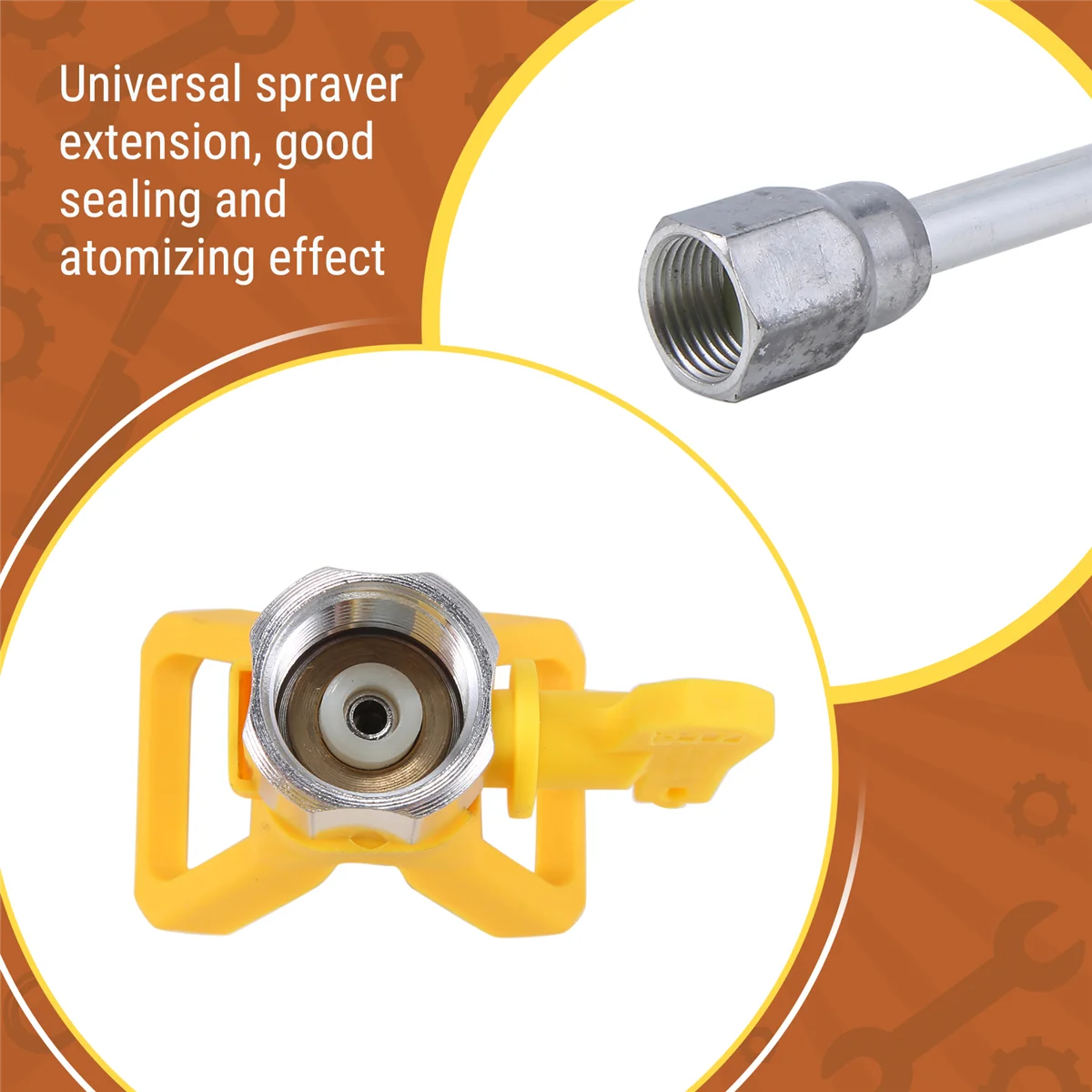 

Инструмент для безвоздушной краски, 4 шт., набор инструментов для безвоздушной краски, 11,8-дюймовый удлинитель с наконечником-распылителем 517 и защитой наконечника сопла Protec