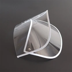 1Pcs Protective Cap Replaceable Hat Brim Clear Hood Raincoat Jacket Face Protector Poncho Transparent Rainproof