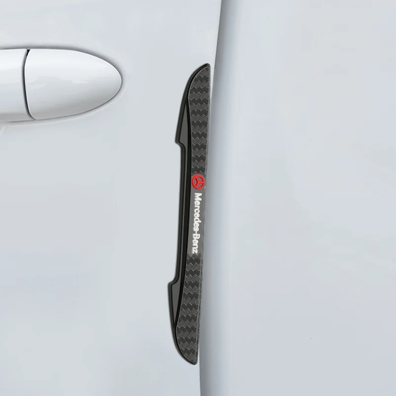 4 шт. резиновая защитная наклейка на край двери автомобиля, полоски против столкновений и царапин для Mercedes Benz AMG W204 GLC CLA W205 W203 W202