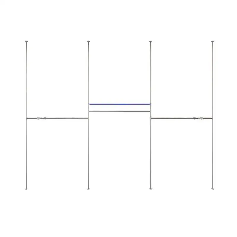 Custom. Clothing Store Wedding Dress Stainless Steel World Keel Display Stand Men's Women's Clothing Store Shelf Is Hanging on