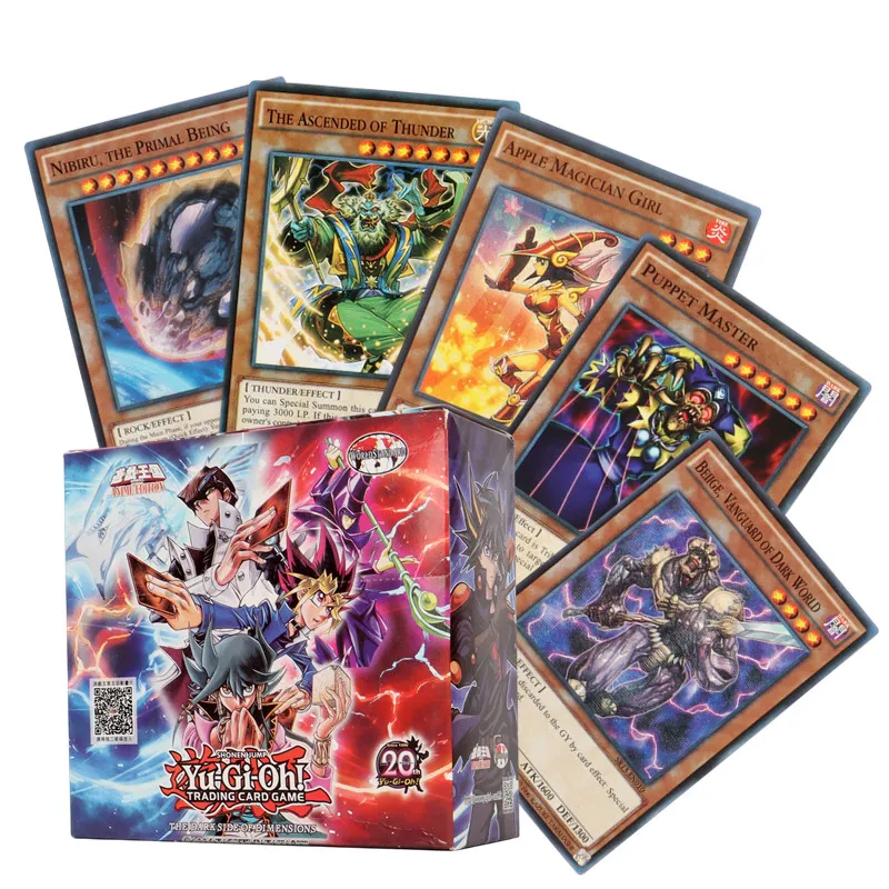 240Pcs Yu-Gi-Oh Anime Cards Blue Eyes Dark Magician Exodia Obelisk Slifer Ra Yugioh Card Kids Christmas Gift