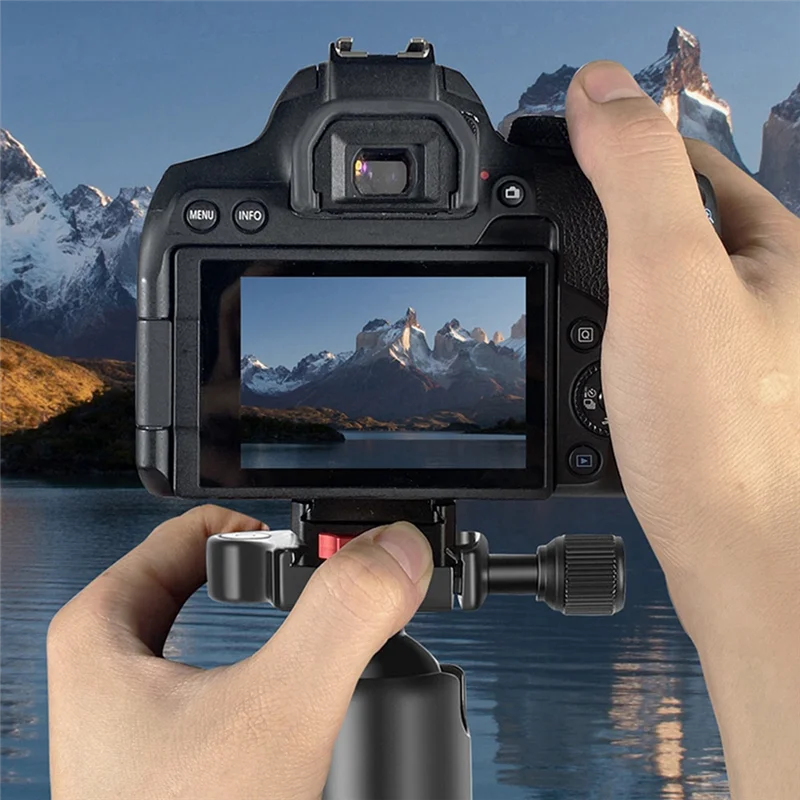 Anti-Shake Quick Release Base 1/4 Universal V-Type Quick Release Plate Sports Camera Quick Release Bracket