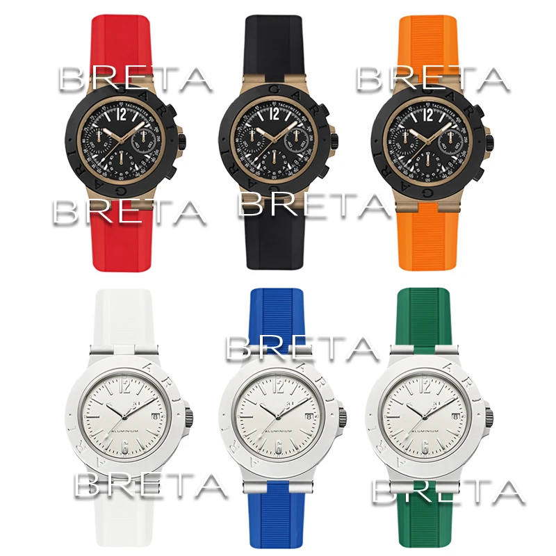 Convex silicone watch band for Bvlgari DIAGONO series Replace Wristbands Modify watch strap accessories 22x8mm 22x7mm bracelet