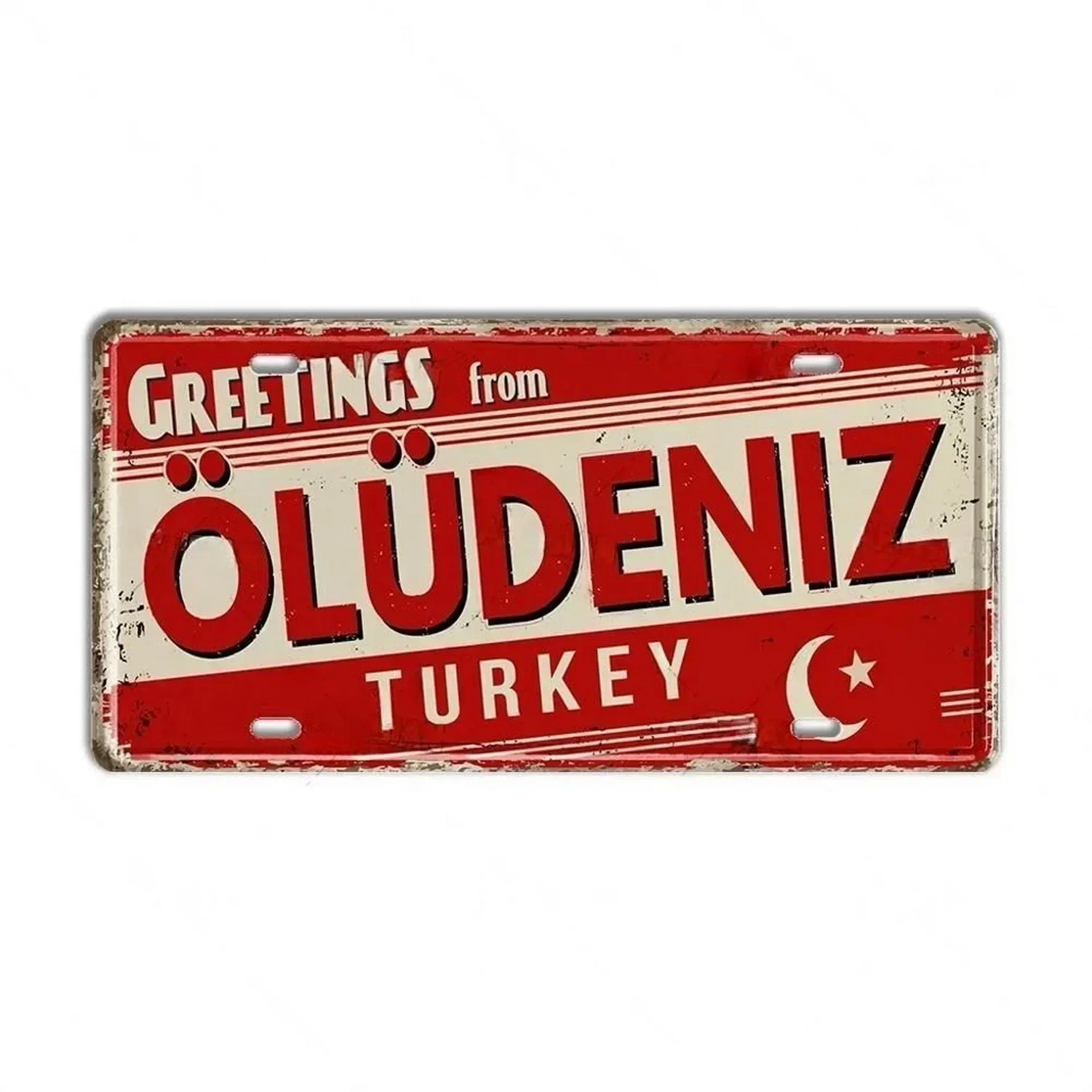 Turkey License Plates Metal Tin Signs for Wall Art Decoration Vintage Tags Metal Automotive Signs For Cafe Bar Club Garage Pub