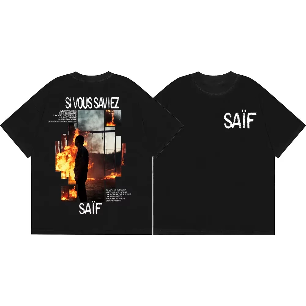 2026 Dark Aesthetic Collage Graphic Large Printed Cotton Unisex Short Sleeve T-Shirts, Retro Street Casual Tops for Kids Adults