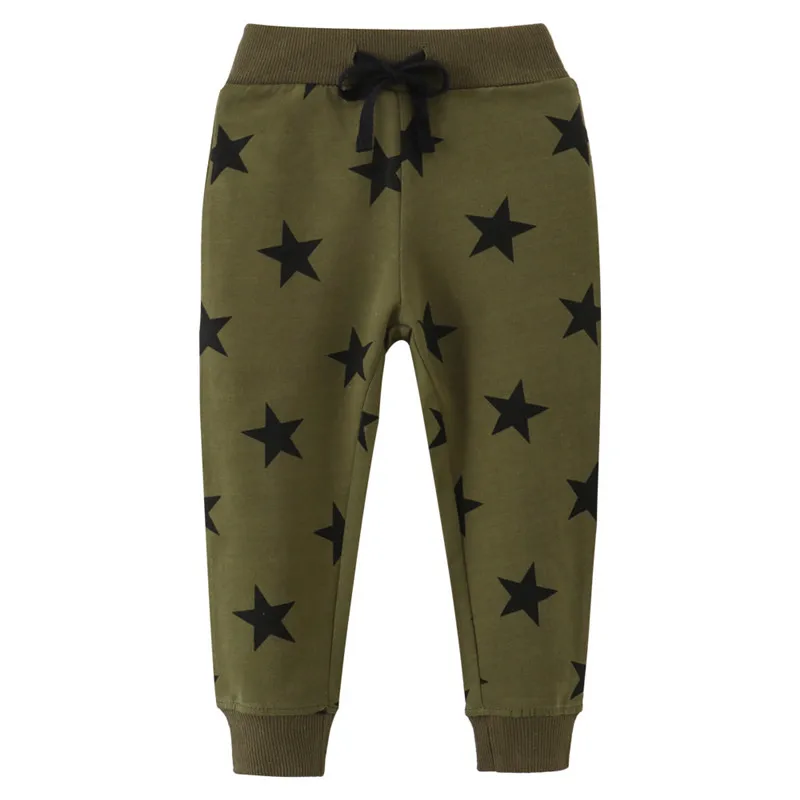 Jumping Meters New Arrival Children\'s Stars Sweatpants Boys Girls Long Trousers Drawstring Baby Autumn Spring Costume Kids Pants