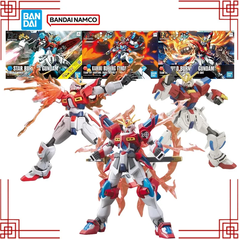 

Конструктор Bandai Gundam HGBF 1/144 Star Burning Kamiki Burning Build Burning, фигурка, модель Gunpla, аниме-игрушка для мальчиков, подарок