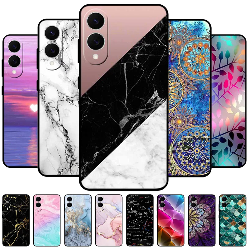 For Samsung S25 Edge Case Soft TPU Marble Phone Cases for Samsung Galaxy S 25 Edge S25Edge Silicon Cover Funda 6.7'' S937B S937U