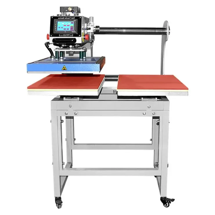 Factory Fully Automatic 16X20 T-Shirt Sublimation Heatpress Machine Dual Workbench Ironing & Washing Equipment