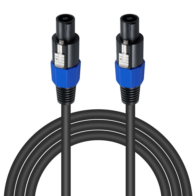DJ 스피커 및 앰프용 트위스트 잠금 장치가 있는 Speakon 케이블, 전문가용 18 게이지 오디오 코드, 6Ft