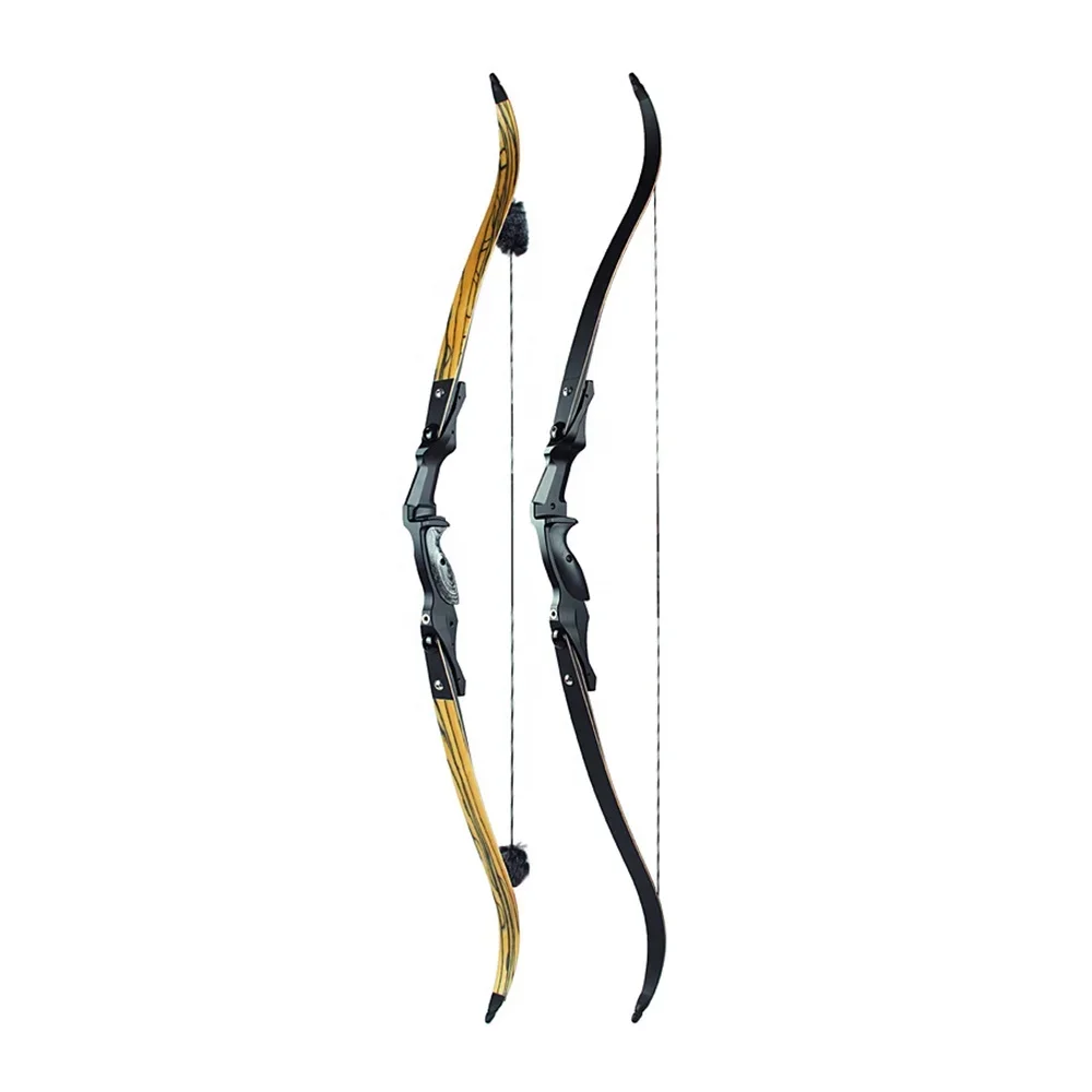 60 Archery Traditional Takedown Recreational Shooting Recurve Bow, Right Hand Bow
