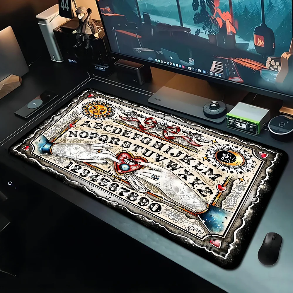 Halloween Ouija Board 90x40cm Big Keyboard Mat Table Mat Students Gamer Desktop Mousepad Gaming Mouse Pad Desktop Mat