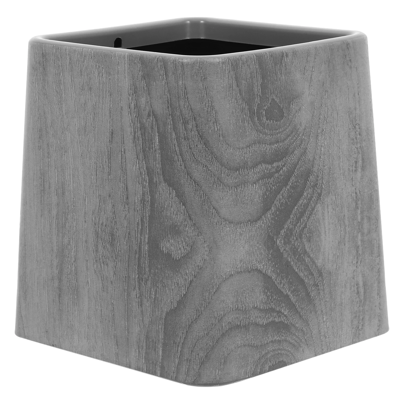 

Imitation Wood Grain Trash Can Bathroom Rubbish Bin Garbage for Kitchen Mini Pail Cans Plastic Swing Lid