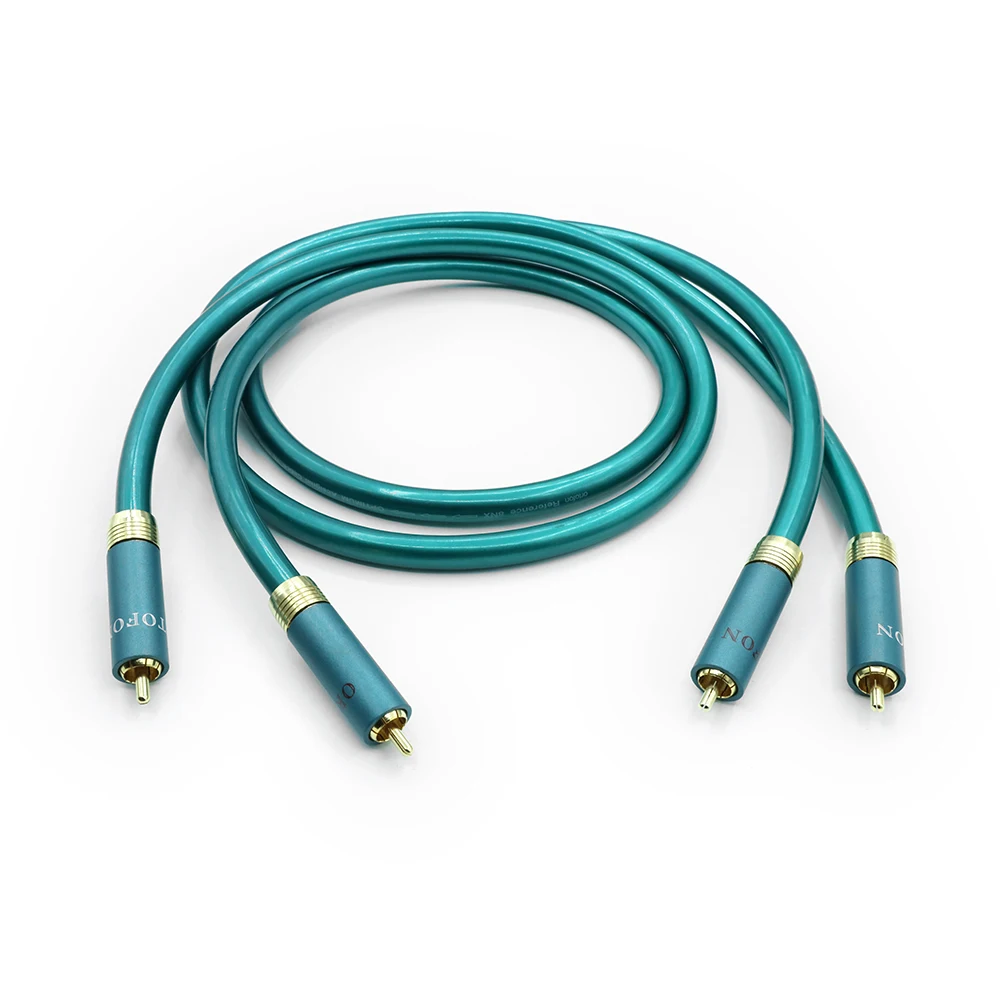 Hi-Fi 8N OFC Ortofon RCA-кабель Высококачественный усилитель компакт-дисков Interconnect 2RCA на 2RCA Мужской аудиокабель