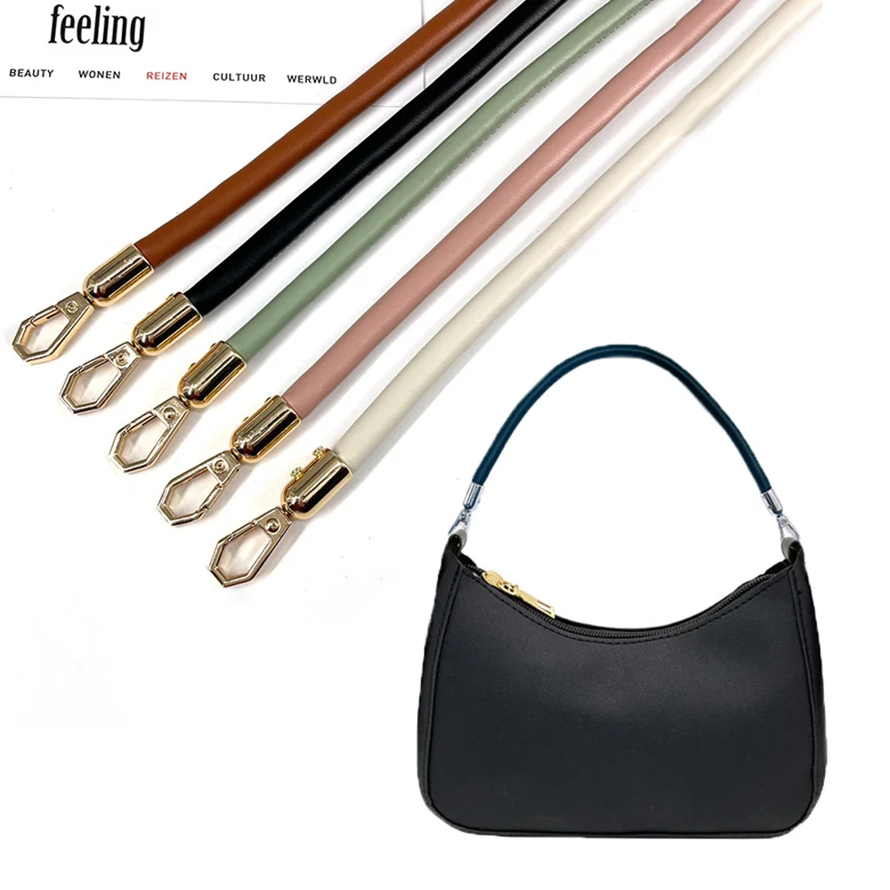 Pu Leather Bag Belt Gold Chain Buckle Handle Handbag Strap Lady 30/40/60/115cm Bag Belts Handles Shoulder Bag Straps Replacement