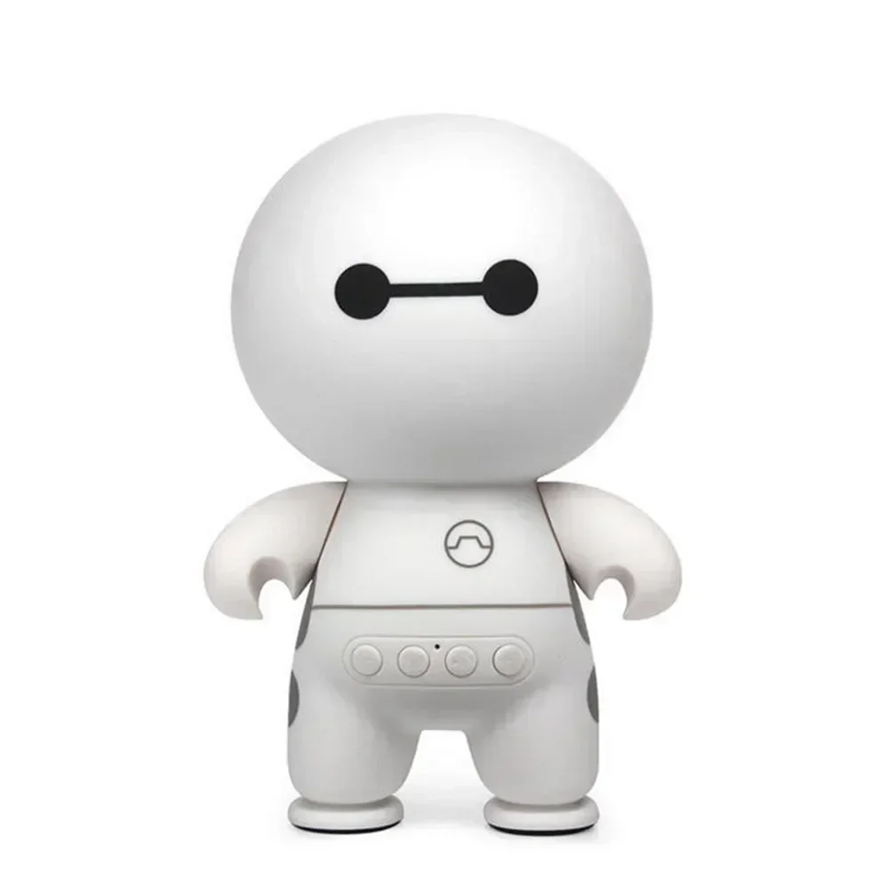 مكبر صوت لاسلكي صغير محمول مع ميكروفون ، Baymax ذكي Handfree ، كرتون لطيف