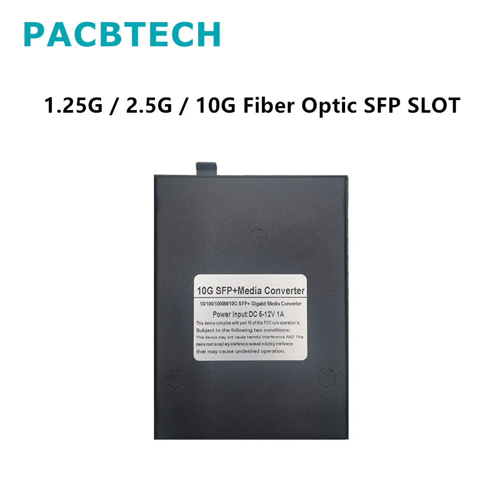Imagem -06 - Conversor dos Meios da Fibra Ótica Interruptor dos Ethernet Transceptor de Sfp 1.25g 2.5g 10g Entalhe Rj45