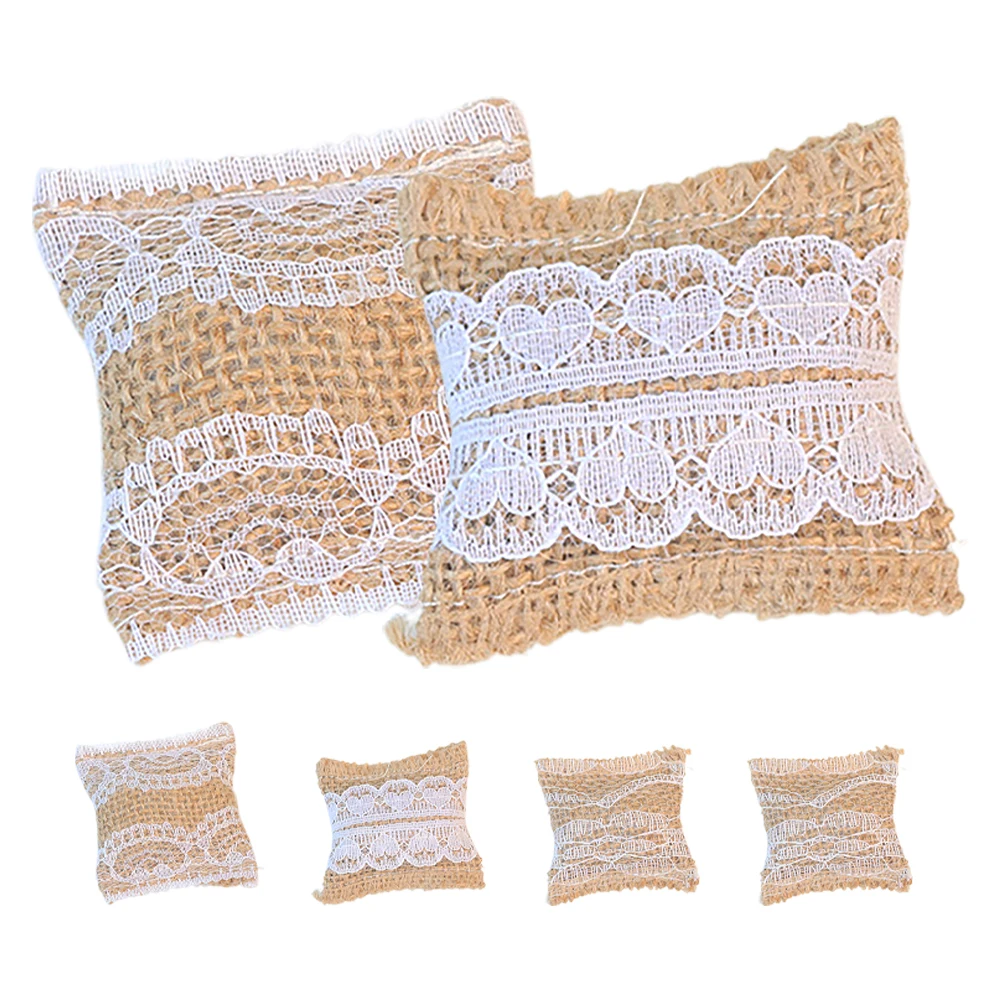 

6Pcs Miniature Dollhouse Sofa Cushions Soft Fabric Mini Throw Pillows for Bedroom Living Room Accessories Tiny Pillows