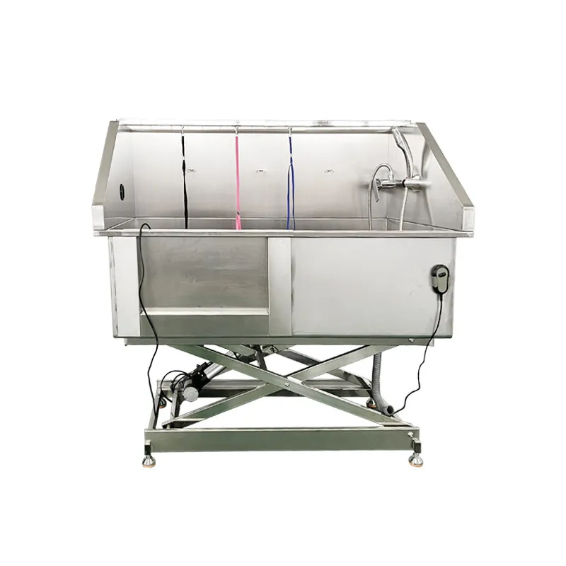 Pet Stainless Steel Bathing Pool Electric Lifting Pet Shop Dog Washing Pool Bathtub Large, Medium and Small Dog Bathing Table