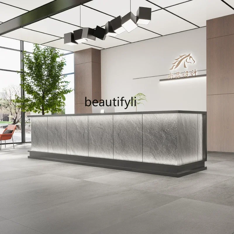 

smt14 ss newHotel Homestay Property Paint Office Bar Counter Cashier Company Hall New Chinese Front Desk Reception Paint