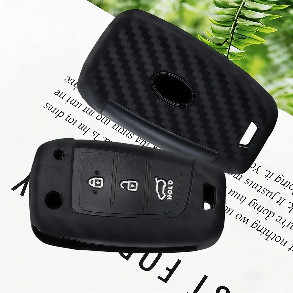 Funda de silicona suave de primera calidad para llave de coche, para Hyundai Tucson 2022/23 Accent Solaris Elantra I30 I35 I40 Kona Celesta Sonata Creta