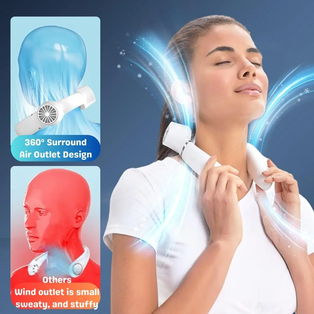 넥밴드 에어컨 팬 USB 휴대용 소형 충전 야외 학생 반도체