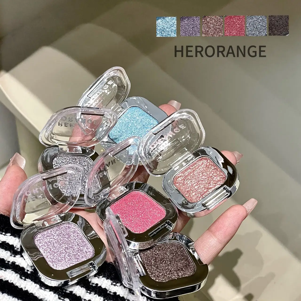 アイス ピーチ アイシャドウ パレット 細かく塗りやすい スパークリング パール光沢 マッシュポテト スモーク ブルー パープル アイシャドウ ブライトニング メイクアップ