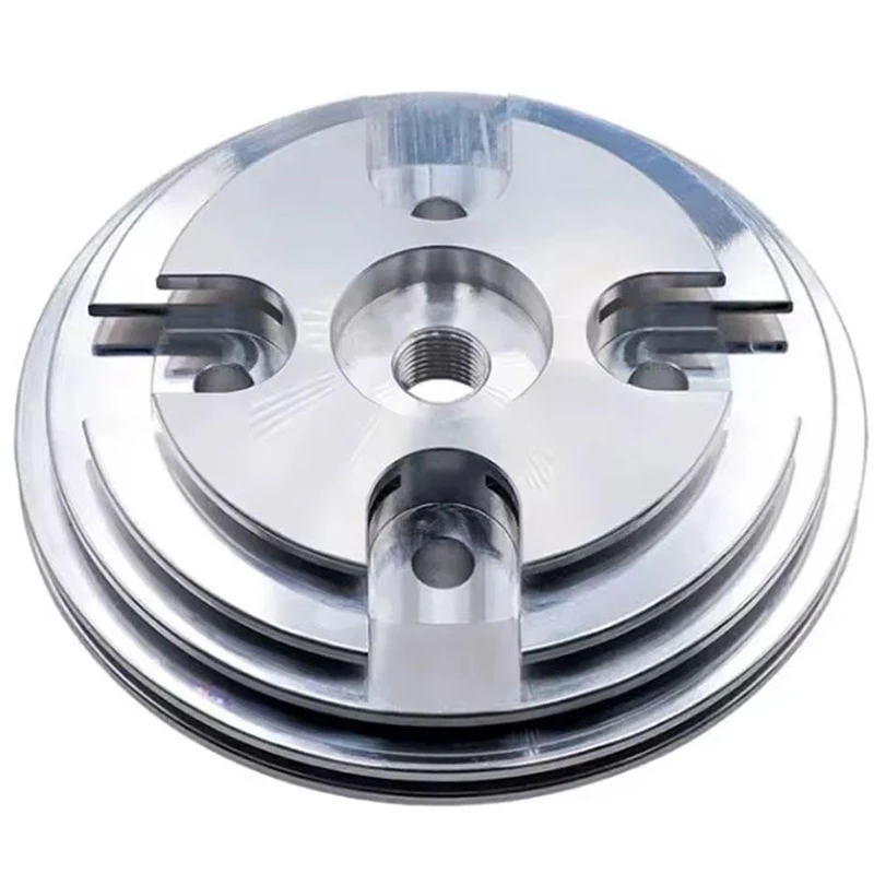 Customized CNC Automated Hard CNC Machining Parts Aluminum Smooth Anodized CNC-milled Cylinder Head