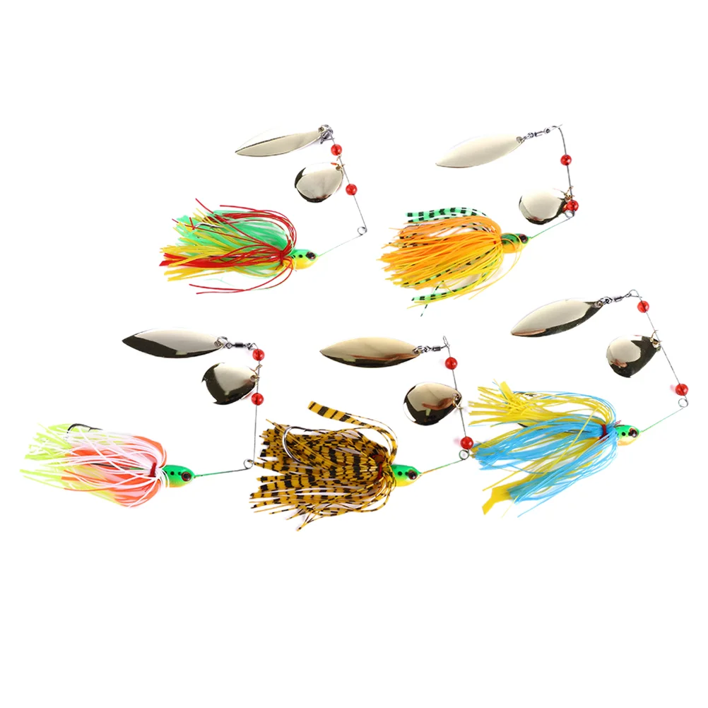 

5Pcs Fishing Baits Hook Hard Lures Multicolor Fishing Tackle Accessories Fishing Spinner Hard Baits Metal Fishing Baits