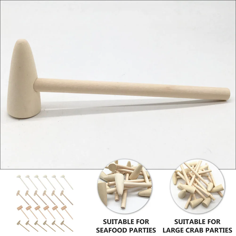 ไม้ตีเด็ก 24 ชิ้น ด้ามยาวผิวเรียบ สำหรับฝึกการประสานมือและตา ใช้สำหรับงานคราฟต์และทำขนม