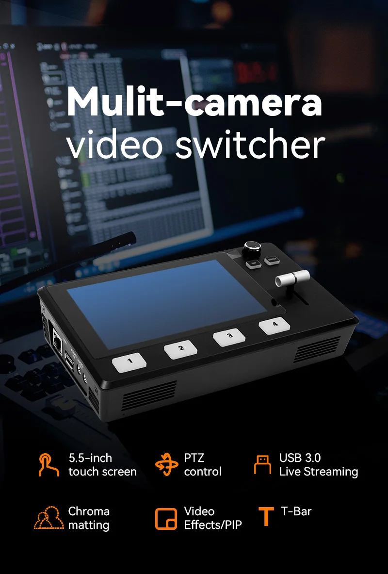 2026 Anywii Professional Vmix Controller Video Switch Broadcast Console Mixer Live Streaming Switcher Video Switcher Mixer