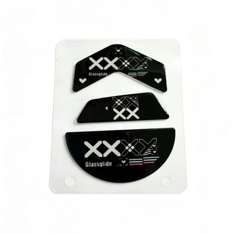 Glass Mouse Skates Glide Feet Skates Mouse Stickers Pad for Logitech G502X Wired Gaming Mouse  Rounded Curved Edges