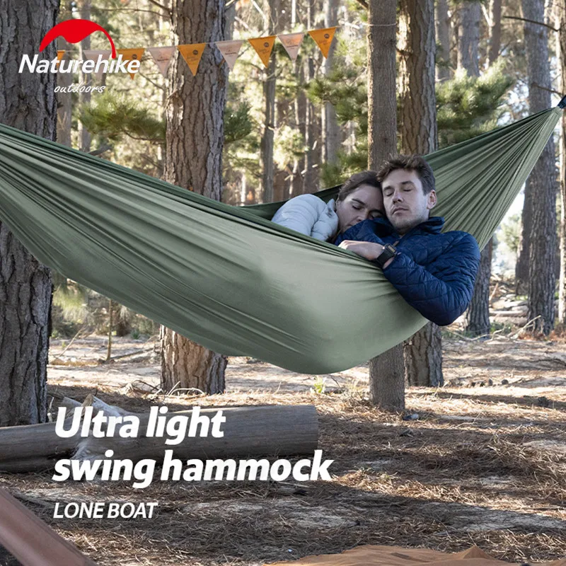 Naturehike UL　ハンモック コーデュラナイロン Naturehike Camping Swing Hammock Ultralight 600g Anti Rollover 1/2