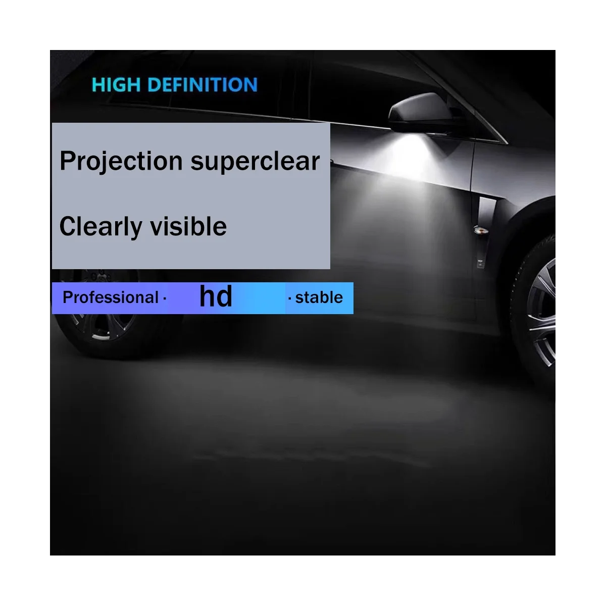 

For Jaguar XE XF XJ XK LED Side Puddle Laser-Rearview Mirror Projector Lamp Welcome Light