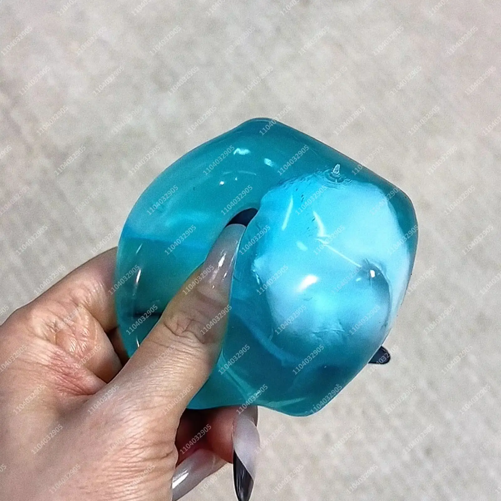Gummy Cube Stress Ball Squishy Toys Non-Rebound Gummy Candy Square Squeeze Ball ASMR Sensory Anti-Stress Fidget Toys for Adults