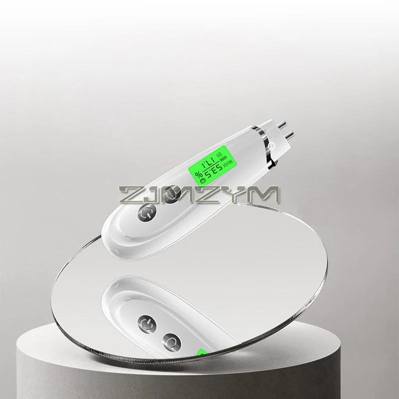 เครื่องวิเคราะห์ปริมาณน้ำมันผิวความแม่นยำดิจิตอล LCD เครื่องตรวจจับผิว penguji kelembapan เครื่องมือดูแลผิวหน้าสำหรับสปาความงาม