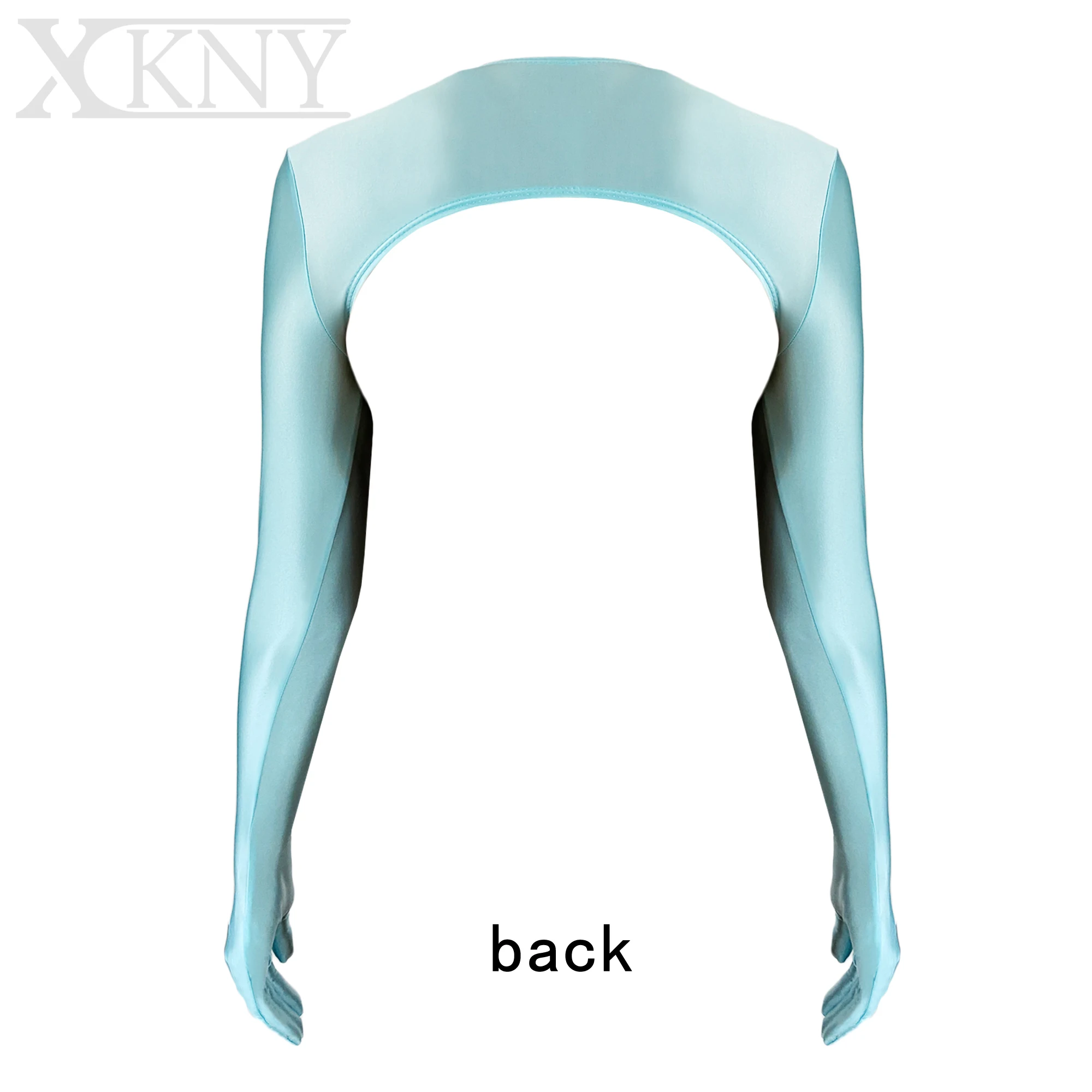 XCKNY Silk smooth luster sexy tight gloves Glossy long sleeve decoration mixed with Yoga leisure beach swimsuit Party Gloves