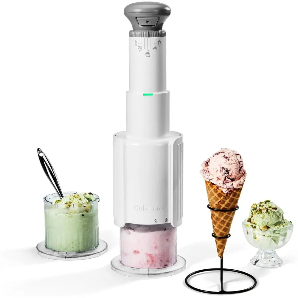 

Ice Cream Maker – astreeze MAX 5-in-1 Ice Cream, Milkshakes, Slushies, Sorbets and Mix-Ins, reeze Wand, Two Large 1-Pint Mixing