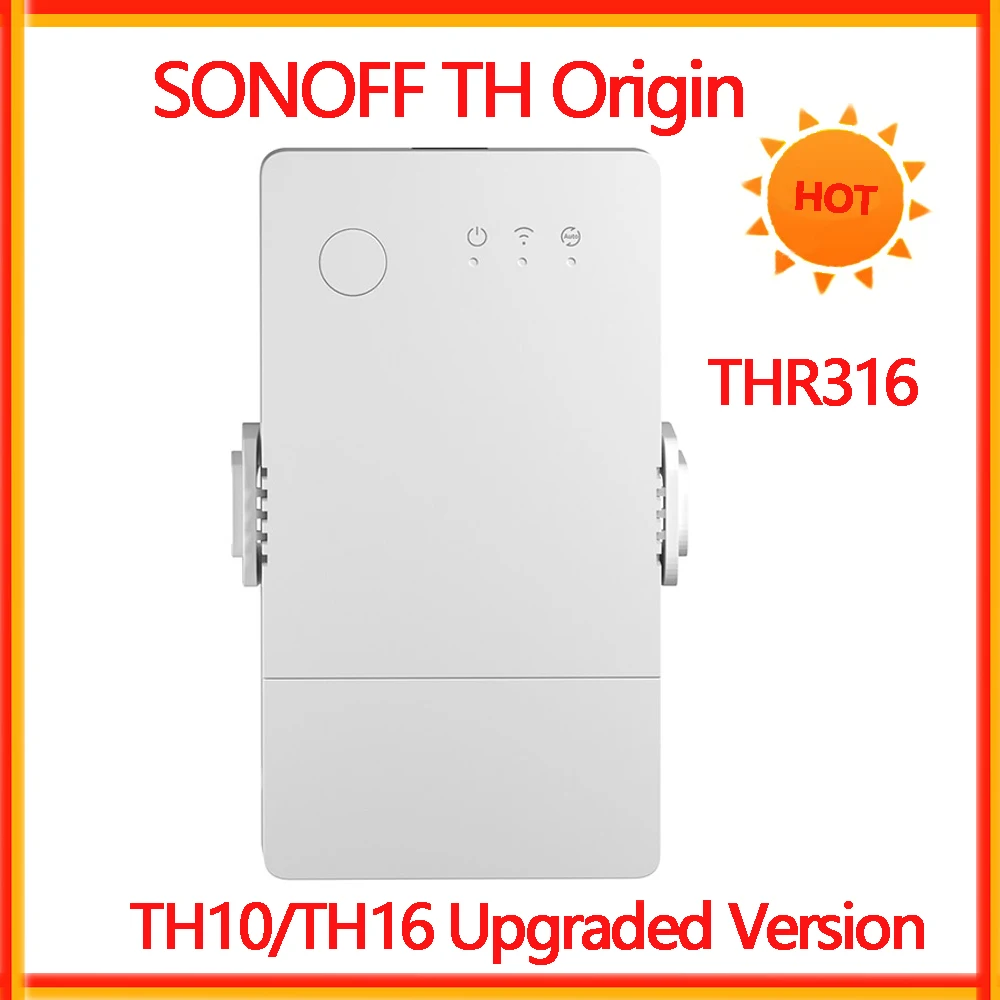 SONOFF TH Origin Thr316/THR320 16A 20A Wifi Smart Temperatuur- en Luchtvochtigheidsbewaking Ewelink Schakelaar TH10/TH16 Geüpgradede Versie