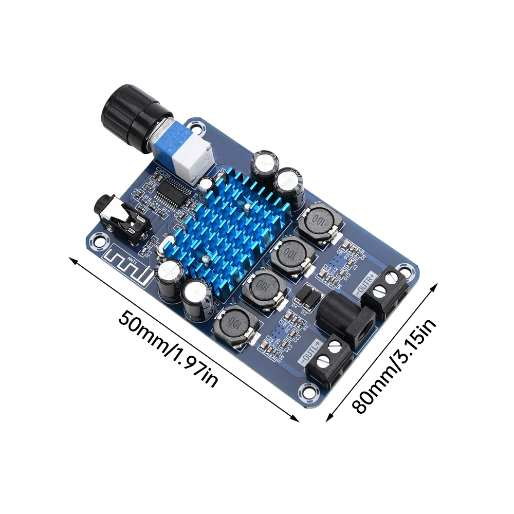 TZT DC 12-24V 50W * 2 XH-A318 TPA3116 D2 Dual Channel Bluetooth Digital Power Audio Amplifier Board Amplifier Board