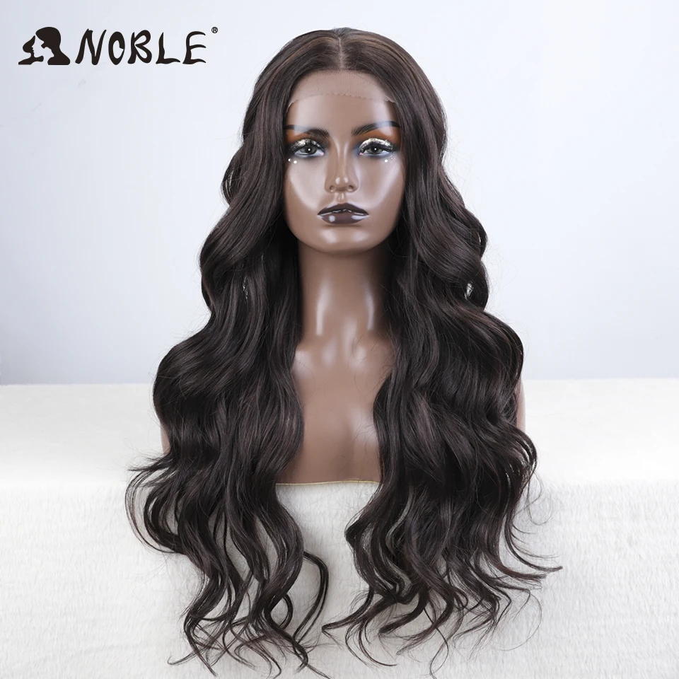 

Noble Cosplay Lace Front Wig 30 Inch Lace Long Wavy 360 0mbre Blonde Wig Red African American Synthetic Wigs For Black Women