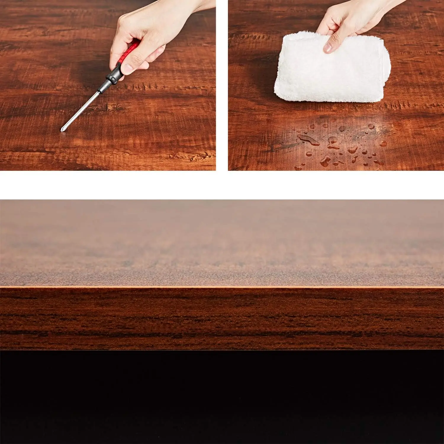 47 Inch Computer Desk, Home & Office PC Laptop Study Writing Table Workstation with Leg Bars