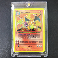 DIY Pokemon Collection Cards with Card Brick 1996 1st Edition Flash Cards Charizard Blastoise PTCG Game Anime Shining Cards Gift