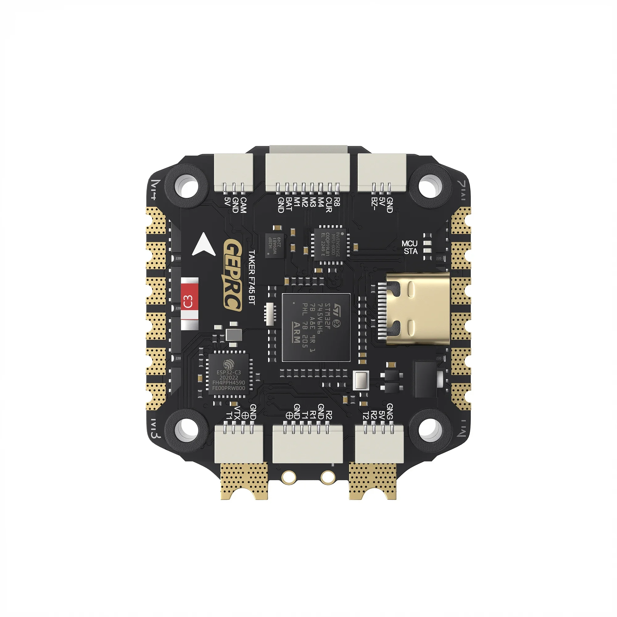 BoaMasM30.5*30.5mm GEPRC TAKER F745 BT Flight Controller With H60_BLS 60A 4IN1 ESC 5V 12V BEC Output 8Bit STACK For FPV Racing D