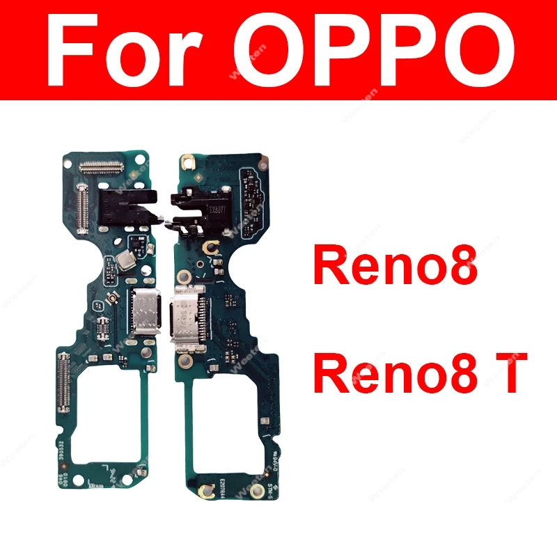 

USB-док-станция для зарядного устройства для OPPO Reno8 8 T 4G 5G, USB-порт для зарядки, гибкий кабель, разъем, запасные части