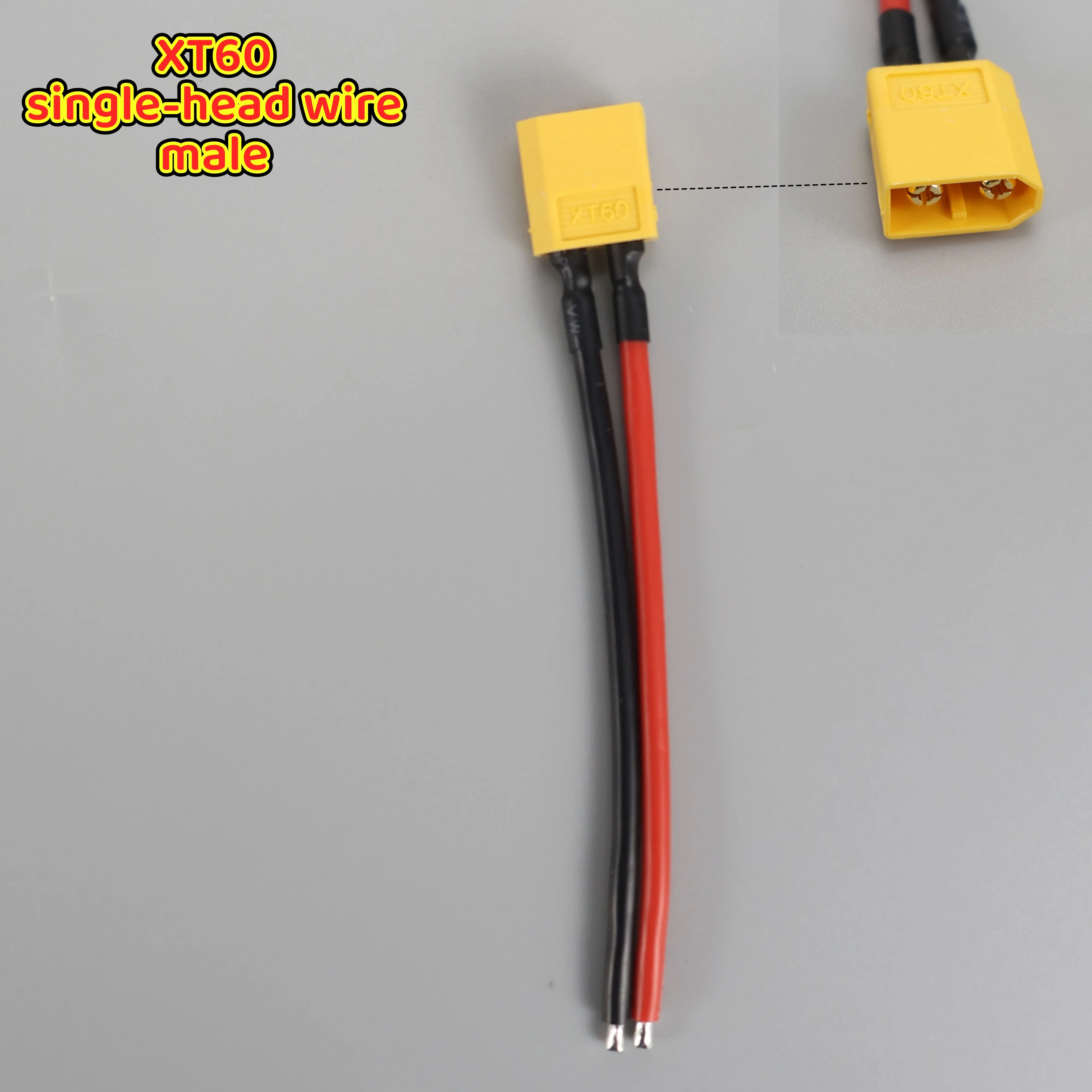 Männlicher und Weiblicher Steckverbinder mit Silikonkabel 14 AWG XT60 Anschlusskabel Doppelverlängerungskabel für RC-Modell Zubehör