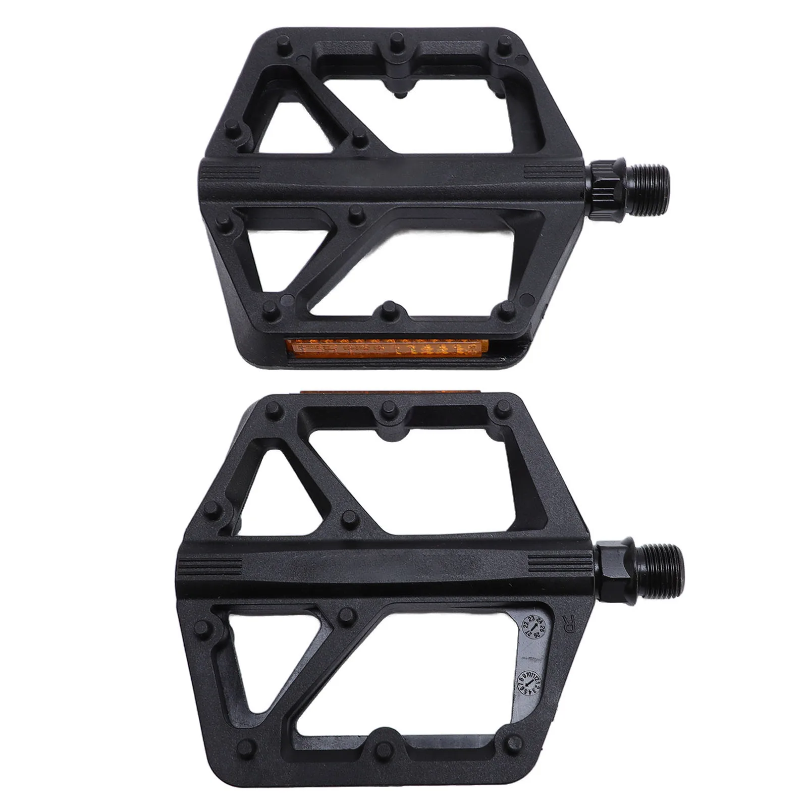 دواسات الدراجة دبابيس نايلون مضادة للانزلاق محكمة الغلق خفيفة الوزن منصة مسطحة دواسات الدراجة للدراجات الجبلية ملحقات ركوب الدراجات #4