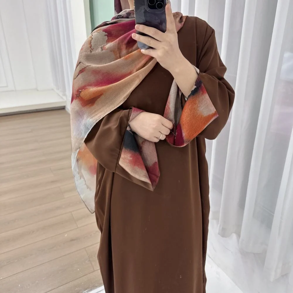 

Eid Ramadan Modest Abaya Kaftan Dubai Islam Muslim Hijab Dress Abayas Caftan Marocain Femme Robe Turkey Clothing Women Kebaya