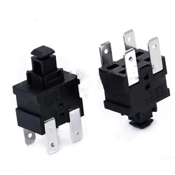 1/5Pcs Four Pins Direct Plug Vacuum Cleaner Accessories Water Heater Button Power Push Button Switch 4 Pins Self Reset